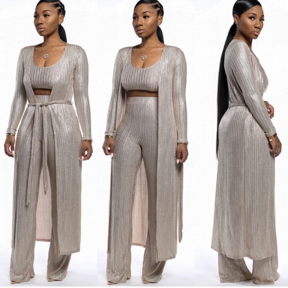 Metallic 3-piece Set (NWOT)